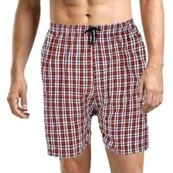 Checked Cotton Short